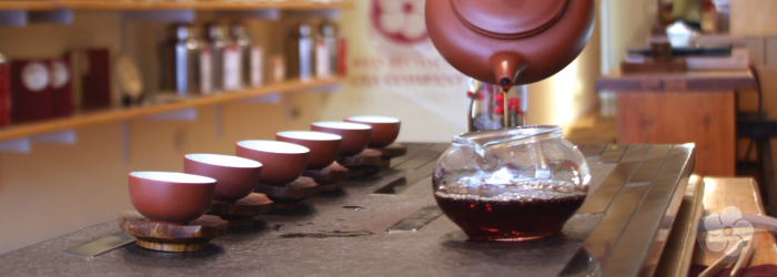 heicha, translated as "black tea" or "dark tea"