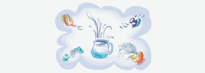 a clean space to brew your tea in will help calm your mind