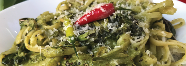 Cooking with Tea: Dragonwell Pesto