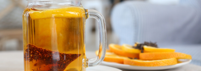 rooibos is often used as a non-caffeinated alternative to popular english-style black teas.