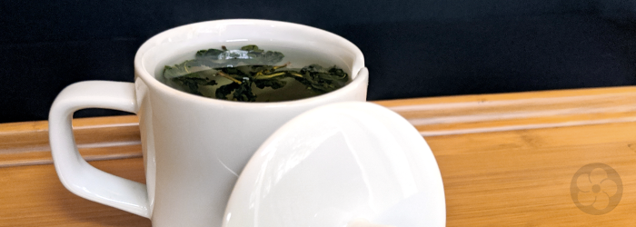 Any flat dish can function as a strainer to create a makeshift tea infuser